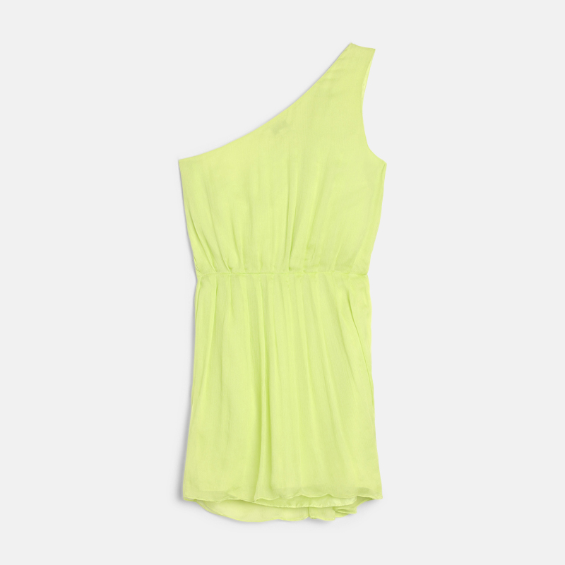 Super Flea Market+Halston+Lime mini dress+Toni Garrn3